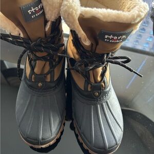 Cougar Storm Winter Boots - Black and Tan